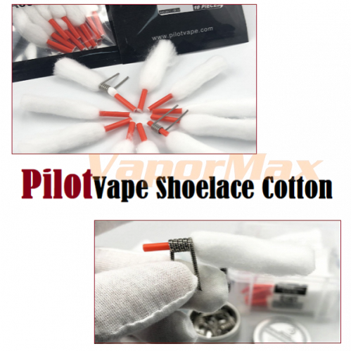 PilotVape Shoelace Cotton купить в Москве, Vape, Вейп, Электронные сигареты, Жидкости
