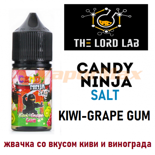 Жидкость Candy Ninja Salt - Kiwi-Grape Gum 30мл