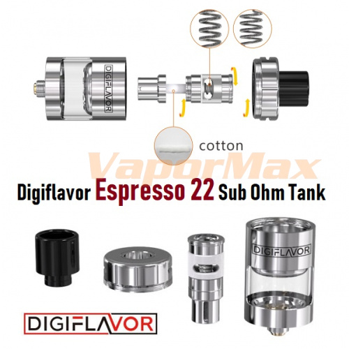 Digiflavor Espresso 22 Tank (+15 испарителей) фото 2