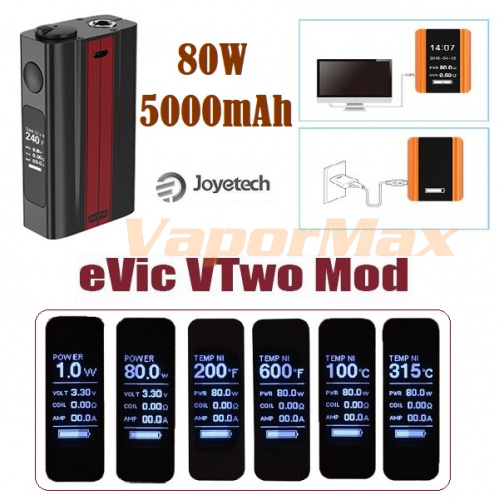 Joyetech eVic VTwo 5000 mAh 80w mod фото 3