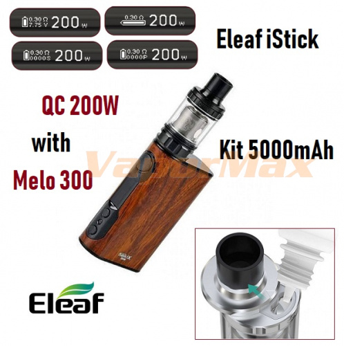 Eleaf iStick QC 200W with Melo 300 Kit- 5000mAh фото 3