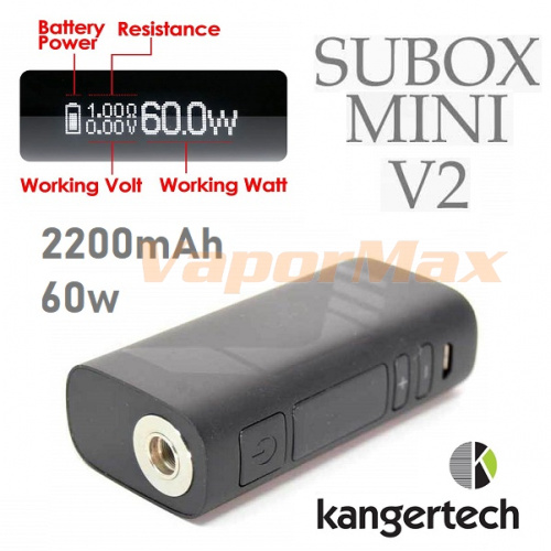 KangerTech Subox Mini V2 50W Kit 2200mAh фото 2