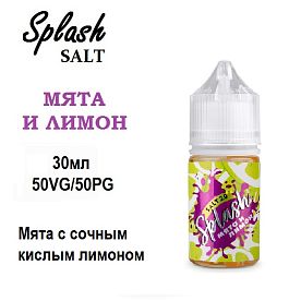 Жидкость Splash SALT - Мята и лимон (30мл)