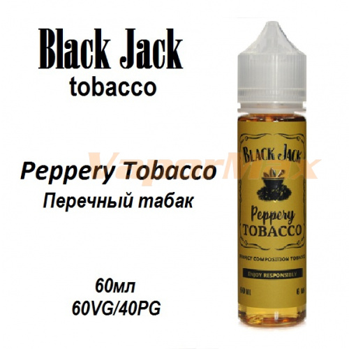 Жидкость Black Jack - Peppery Tobacco