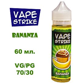 Жидкость Vape Strike - Bananza купить в Москве, Vape, Вейп, Электронные сигареты, Жидкости