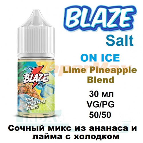 Жидкость Blaze Salt - ON ICE Lime Pineapple Blend (30мл)
