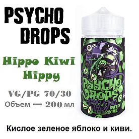 Жидкость Psycho Drops - Hippo Kiwi Hippy Salt (200 мл)