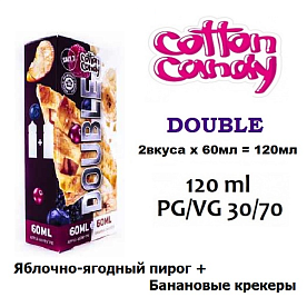 Жидкость DOUBLE - Яблочно-Ягодный Пирог + Банановые Крекеры (120ml)