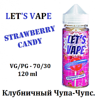 Жидкость Let’s Vape - Strawberry Candy  (120 мл)