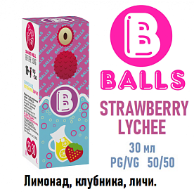 Жидкость Balls salt - Strawberry Lychee 30мл.