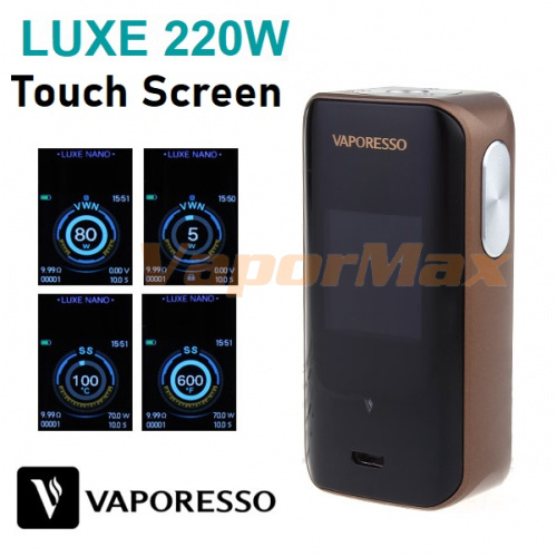 Vaporesso LUXE 220W Touch Screen Mod фото 5