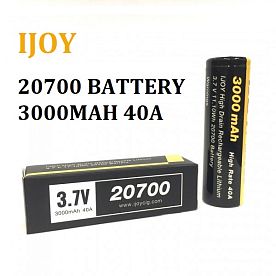 Аккумулятор IJOY 20700 (3000mAh, 40А) купить в Москве, Vape, Вейп, Электронные сигареты, Жидкости