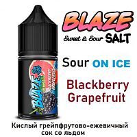 Жидкость Blaze Sweet&Sour salt - On Ice Sour Blackberry Grapefruit 30 мл
