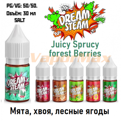 Жидкость Dream Steam Salt - Juicy Sprucy forest Berries (30мл)