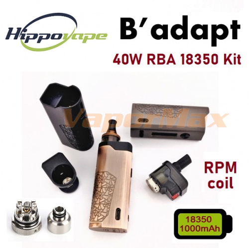 Hippovape B'Adapt 40W RBA Pod Kit фото 3