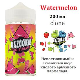 Жидкость Bazooka Sour Straws - Watermelon (clone, 200мл)