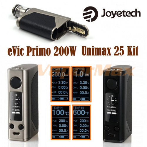 eVic Primo 200W Kit Unimax 25 (оригинал) фото 5