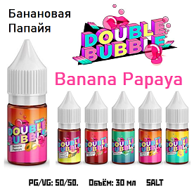 Double Bubble salt - Banana Papaya (30мл)