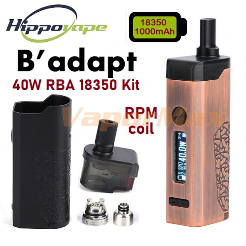 Hippovape B'Adapt 40W RBA Pod Kit фото 4