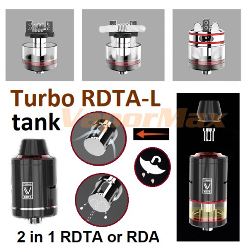 Vaptio Turbo RDTA-L tank фото 3