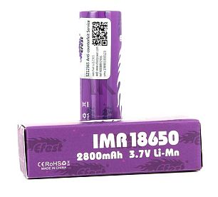 Аккумулятор Efest IMR 18650 2800mAh (35A) купить в Москве, Vape, Вейп, Электронные сигареты, Жидкости