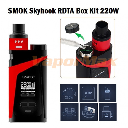 Smok Skyhook RDTA Box Mod 220W TC Kit фото 4