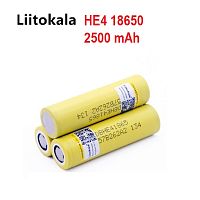 Аккумулятор Litokala 18650 HE4 2500mAh купить в Москве, Vape, Вейп, Электронные сигареты, Жидкости