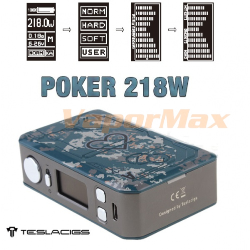 Tesla Poker 218W TC Mod фото 4