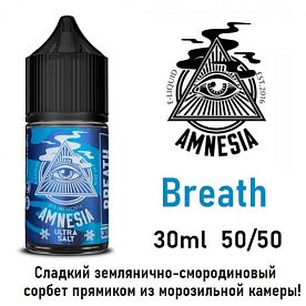 Жидкость Amnesia Salt - Breath (30мл)