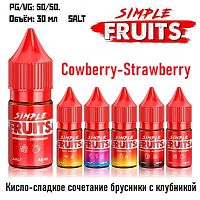 Жидкость Simple Fruits Salt - Cowberry-Strawberry (30мл)