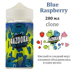 Жидкость Bazooka Sour Straws - Blue Raspberry (clone, 200мл)