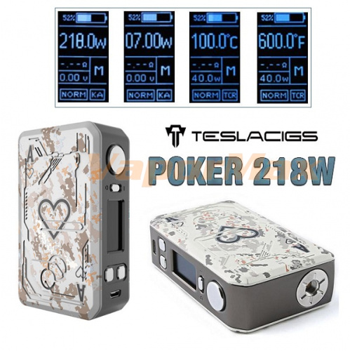 Tesla Poker 218W TC Mod фото 2