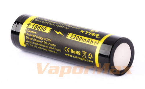 Аккумулятор  XTVTC4 18650 2200mAh (25A) купить в Москве, Vape, Вейп, Электронные сигареты, Жидкости фото 3